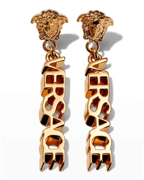 versace earrings mens replica|Versace gold stud earrings men's.